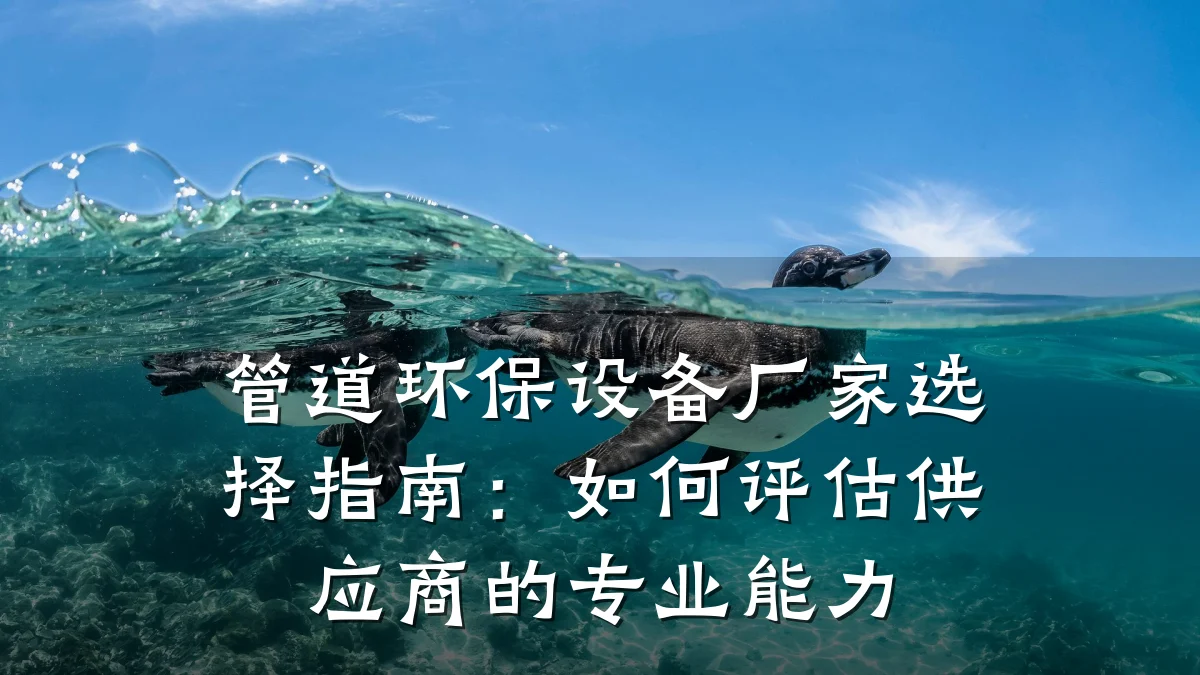 管道环保设备厂家选择指南:如何评估供应商的专业能力