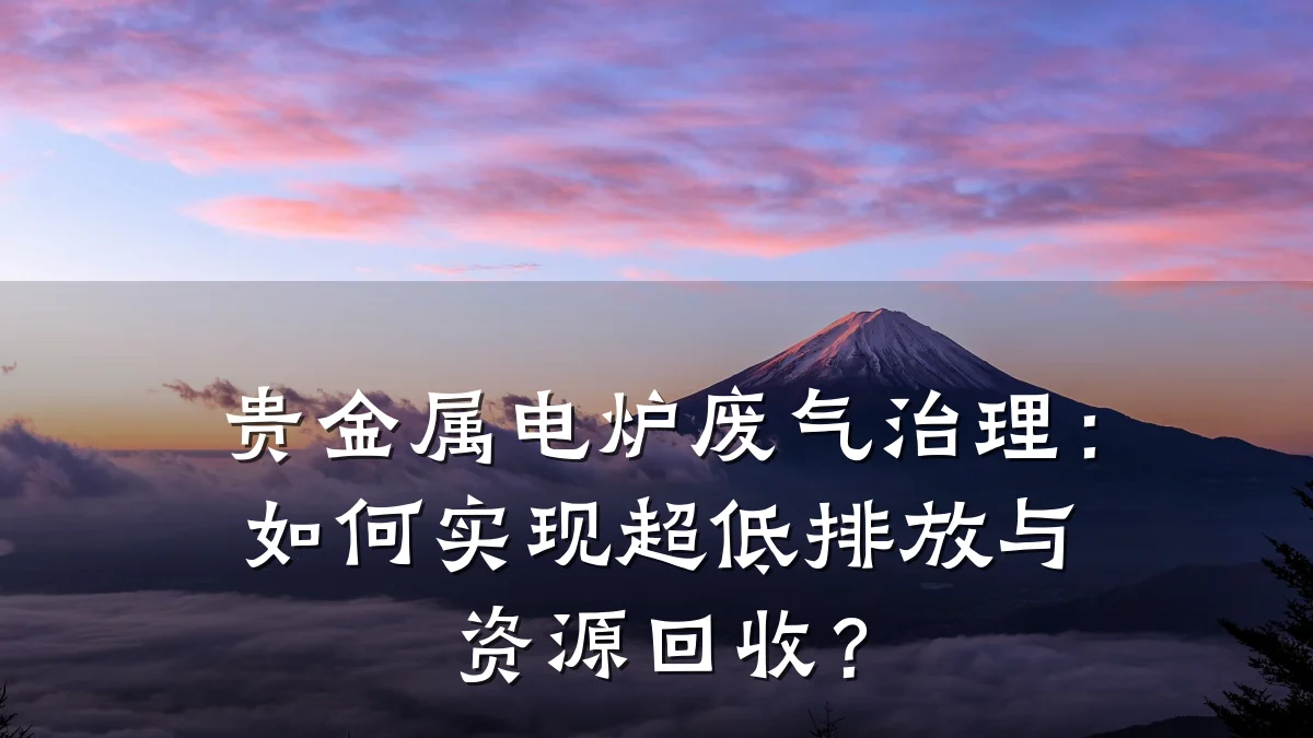 贵金属电炉废气治理：如何实现超低排放与资源回收？