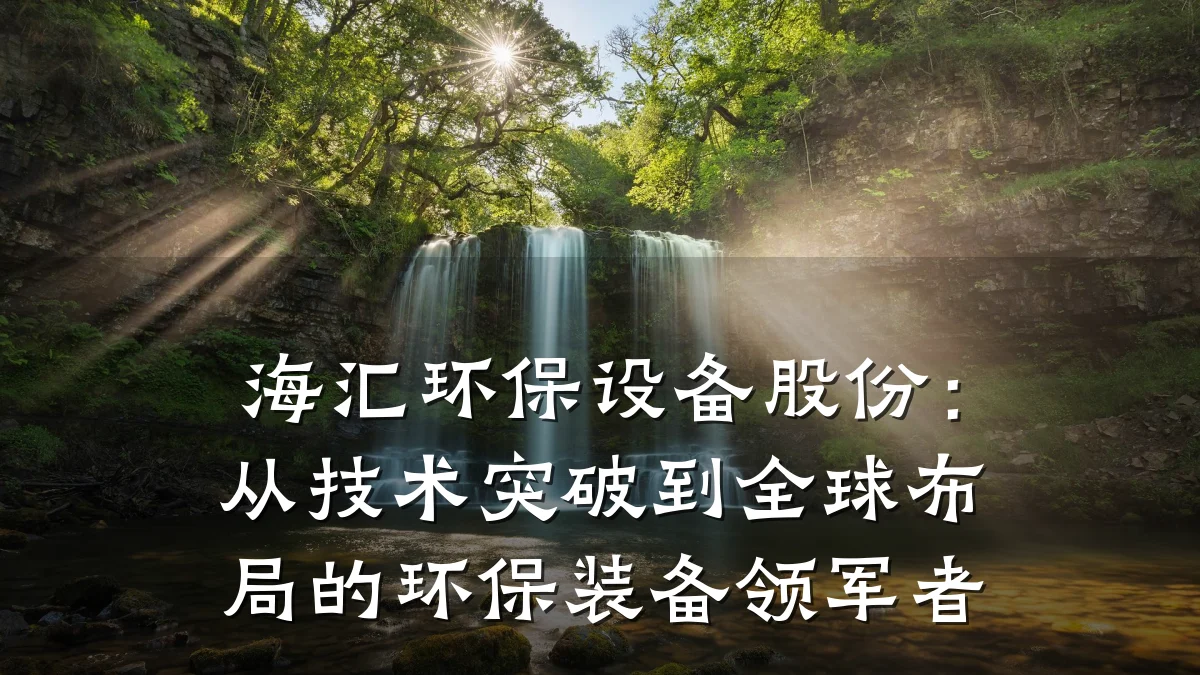 海汇环保设备股份:从技术突破到全球布局的环保装备领军者