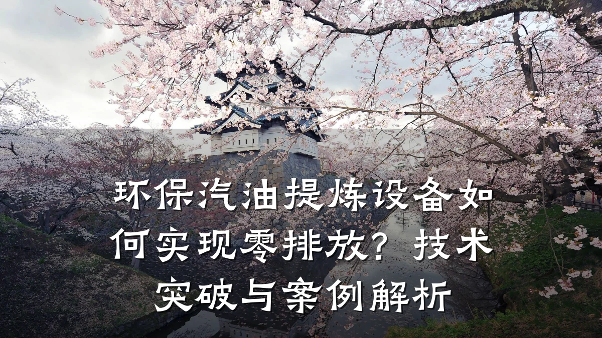 环保汽油提炼设备如何实现零排放?技术突破与案例解析