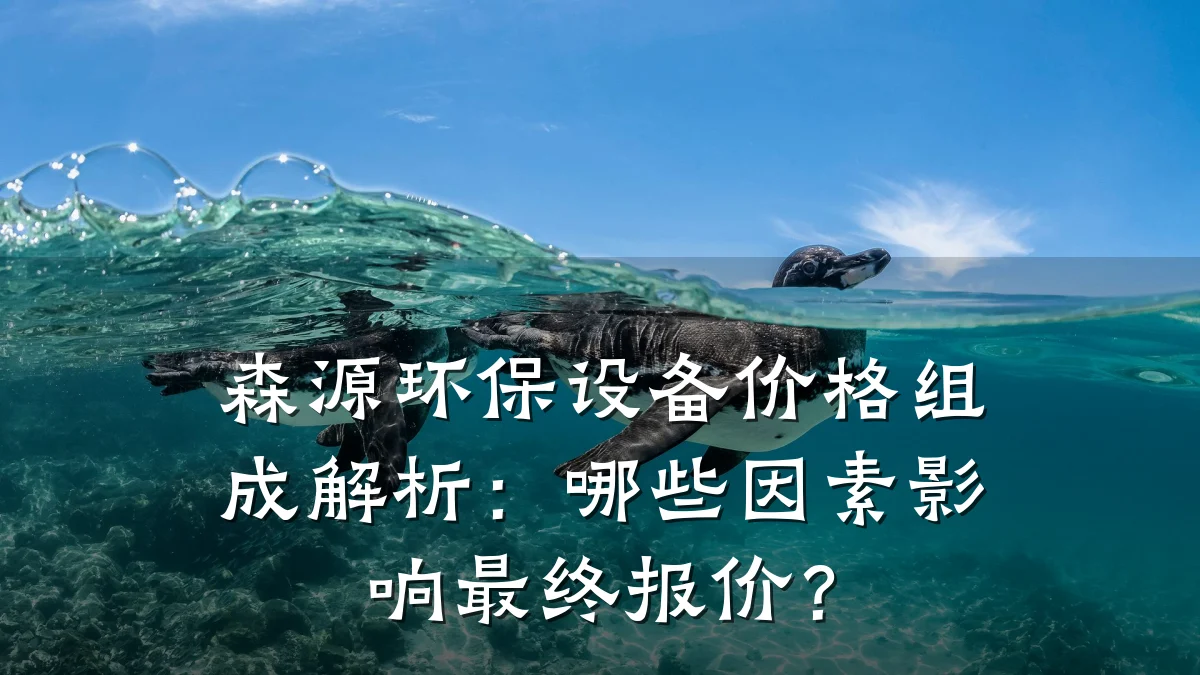 森源环保设备价格组成解析:哪些因素影响最终报价?